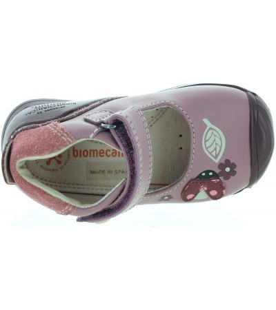 Leather walkers for girls in rose color 
