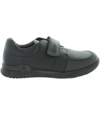 Private school leather black boys shoes 