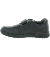 Private school leather black boys shoes 