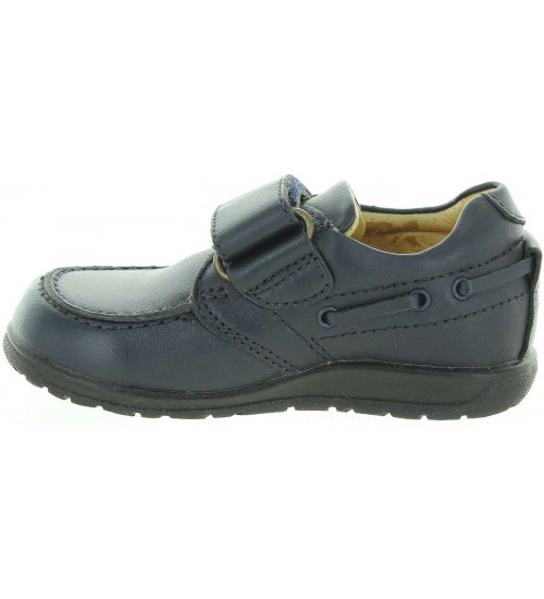 Shoes with best support in navy leather 