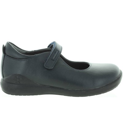 School shoes for girls with best support in blue leather 