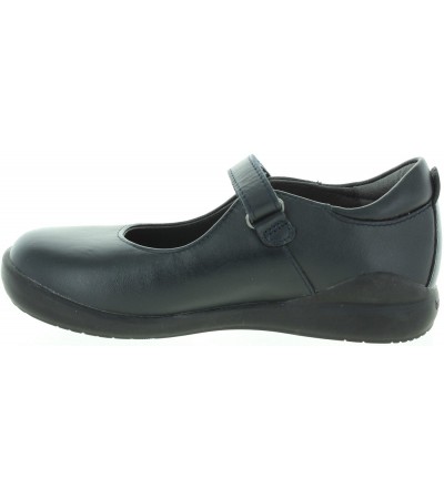 School shoes for girls with best support in blue leather 
