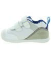 White leather baby boy sneakers with arches