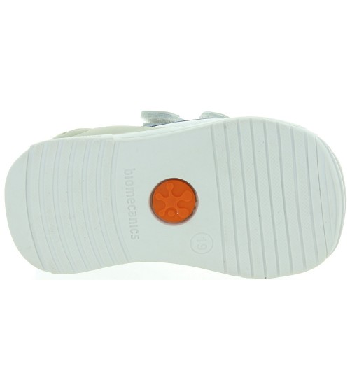 Baby boy sneakers in white leather 