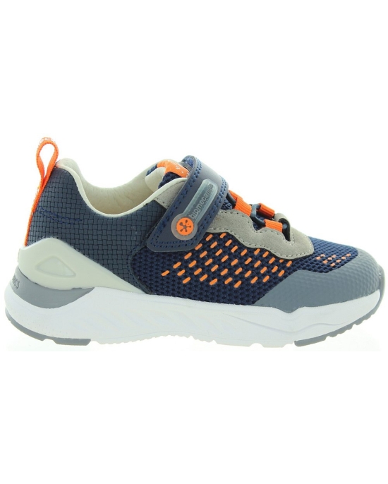 Navy sneakers for a boy with good ankle support 