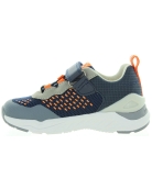 Navy sneakers for a boy with good ankle support 