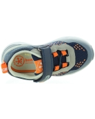 Navy sneakers for a boy with good ankle support 