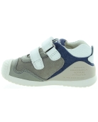 Baby high top walking leather sneakers for boys
