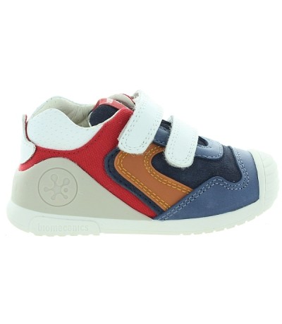 Colorful baby boy leather sneakers 