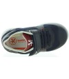 European navy leather sneakers for boys