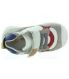 Beige leahter sneakers for boy from Spain