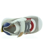 Beige leahter sneakers for boy from Spain