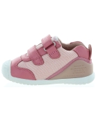 Baby sneakers made out of rose/pink leather 