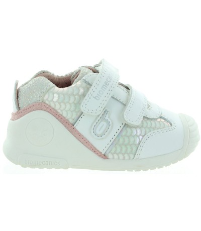 White leather high top sneakers for toddlers 