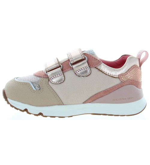 Sneakers with arches in beige leather 