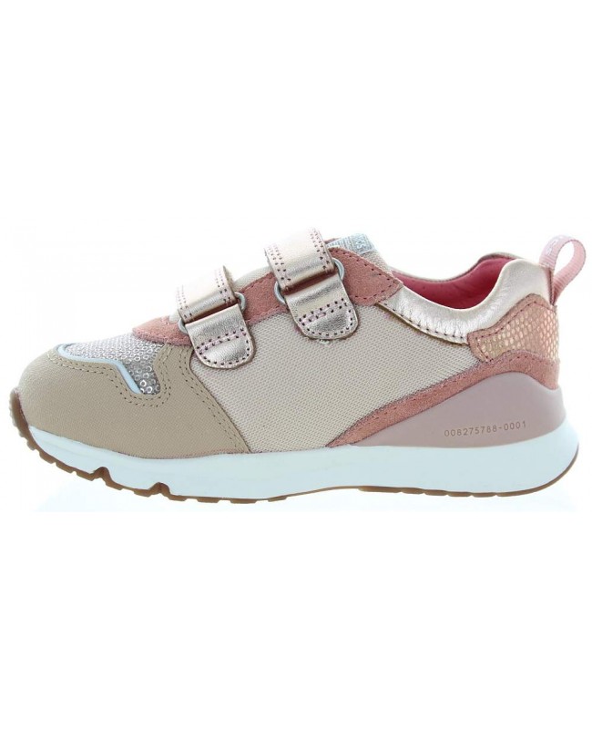 Sneakers with arches in beige leather 
