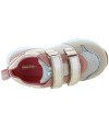 Designer girls sneakers with arches in beige leather