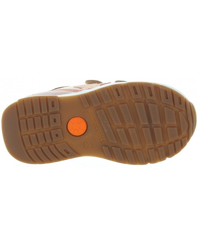 Sneakers with arches in beige leather 