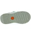 Flexible soled sneakers for child in silver leather