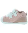 Pink leather sneakers for baby girl 