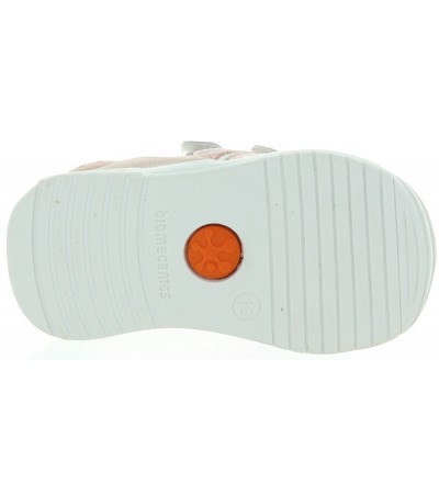 Baby girl sneakers in pink leather for summer 