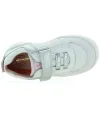 Silver flexible leather sneakers for girls