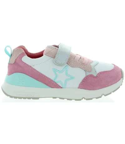 Multicolored leather European sneakers 