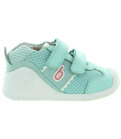 Mint sneakers for infants learning to walk
