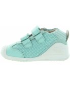Mint sneakers for infants learning to walk