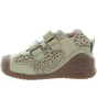 Beige natural leather sneakers for toddler 