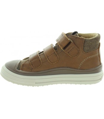 Brown orthopedic boys ankle boots