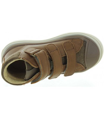 Brown orthopedic boys ankle boots