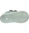 Flexible soled sneakers for child in gray leather
