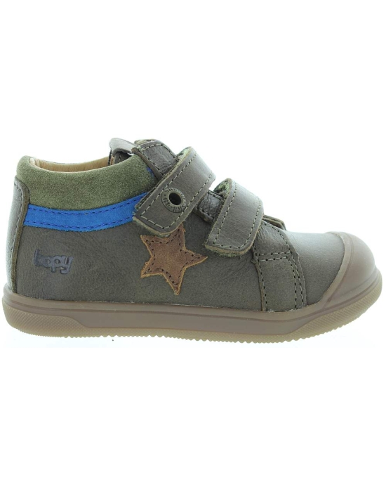 Children green ankle boots for a baby boy