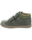 Children green ankle boots for a baby boy