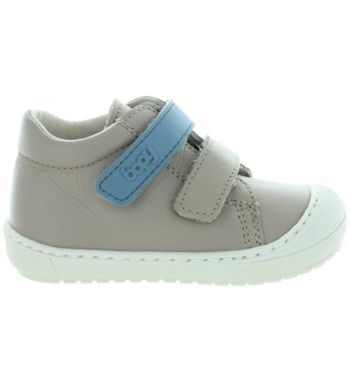 Baby boots with support in beige leather