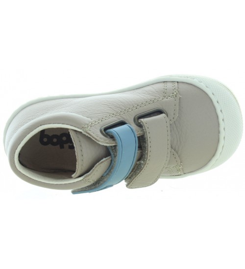 Baby boots with support in beige leather