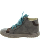High top walking gray boots for a boy