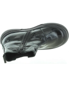 Black leather boots for girls with falling ankles 