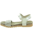 Quality girls gold sandals with high arch from France