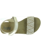Quality girls gold sandals with high arch from France