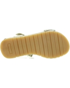 Quality girls gold sandals with high arch from France