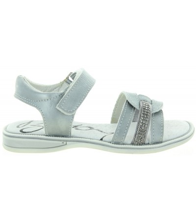 Dress silver leather girls summer shoes 