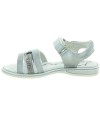 Silver leather girls sandals from France 