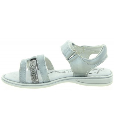 Dress silver leather girls summer shoes 