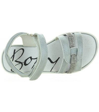 Dress silver leather girls summer shoes 