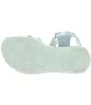 Silver leather girls sandals from France 