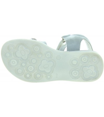 Dress silver leather girls summer shoes 