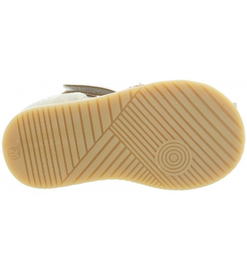 Leather sandal for a toddler with ankle support
