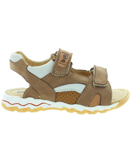 Casual brown sandals for a boy with support 